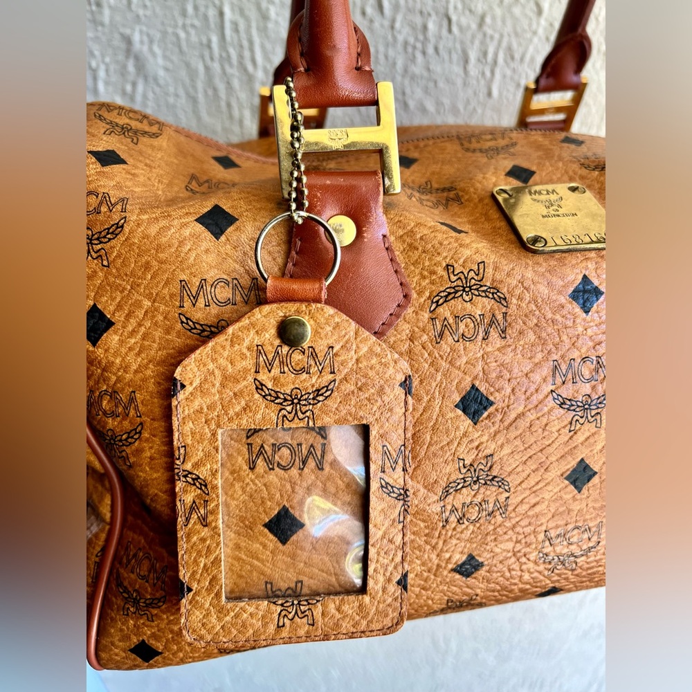 MCM Visetos Boston Bag - Picture 3 of 11